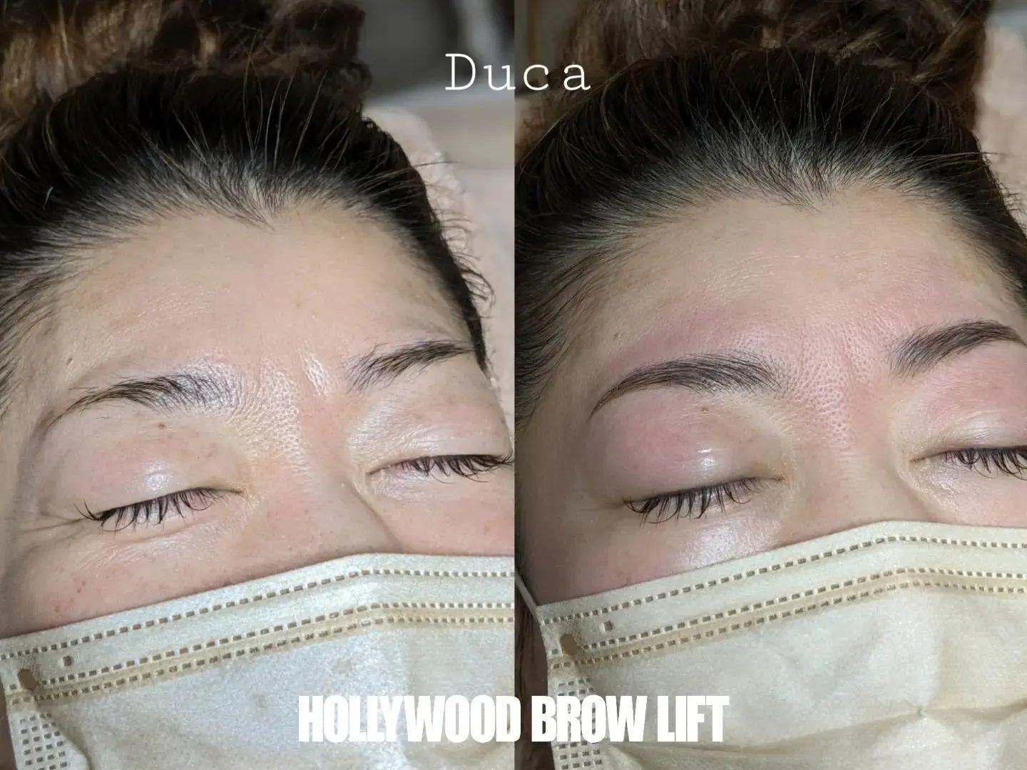 ハリウッドブロウリフトで眉毛育てていきましょう🤗クッションブロウには美容成分,育毛有効成分が含まれているんです。